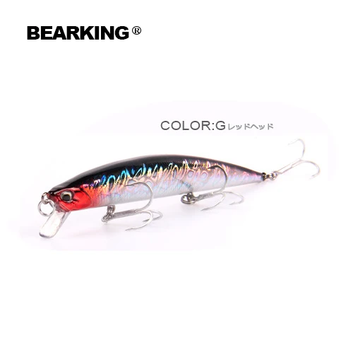 Bearking 1 шт. slim m58 блесна рыболовная приманка Лазерная жесткая искусственная 3D глаза
