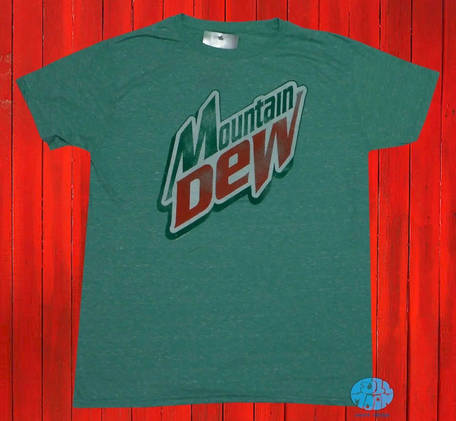 New Mountain Dew Soda Heather Green Mens T-Shirt | Мужская одежда