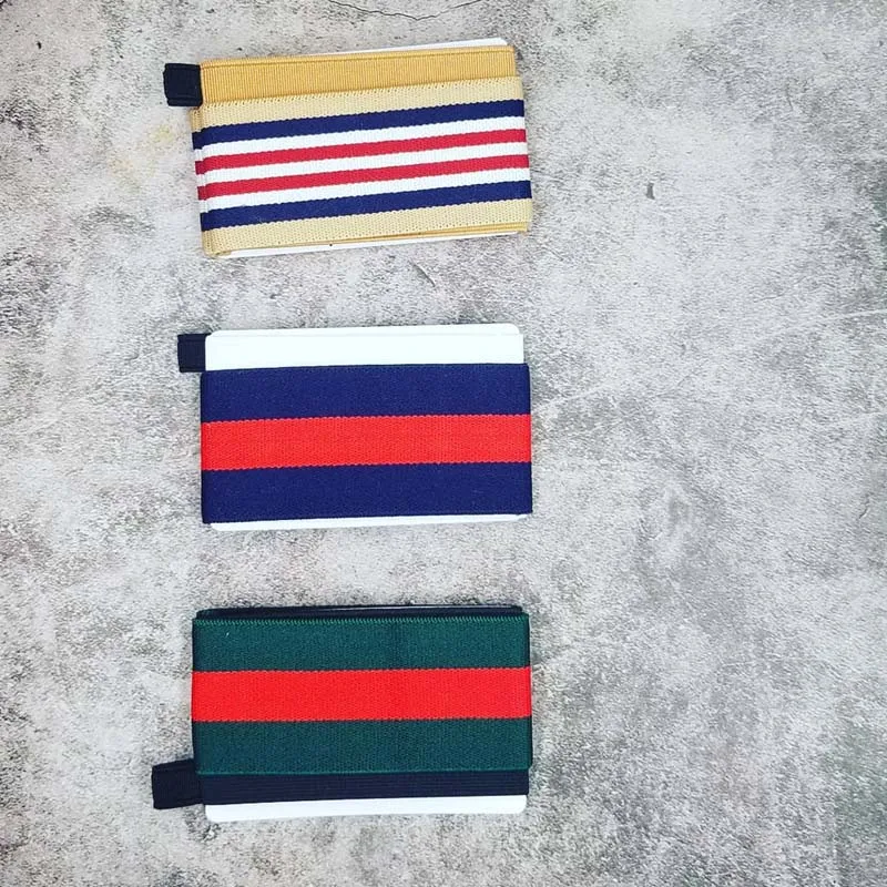 

Minimalist Super Slim Credit Card holder Elastic minimalist wallet