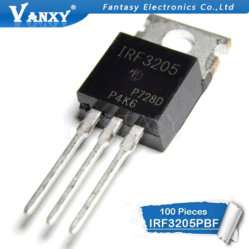 100 шт. IRF3205PBF TO220 IRF3205-220 HEXFET Мощность MOSFET и IC, 1 шт