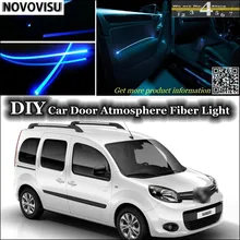 Novovisu для Renault подкладке окружающий свет атмосферу волоконные оптические фары внутри дверь Панель освещение не EL свет