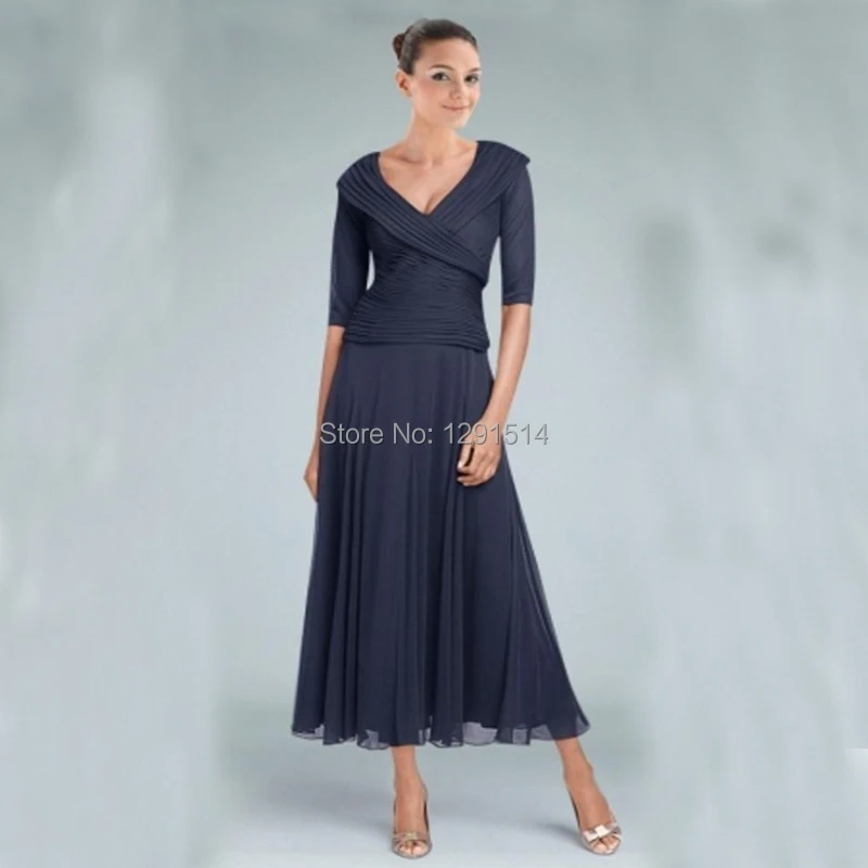 Tea Length Mother Of The Bride Groom Dresses For Wedding