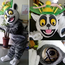 Ohlees бренд Мадагаскар фильм ringtail King Julien мультипликационный персонаж маскарадные костюмы для взрослых Размер принимается костюм