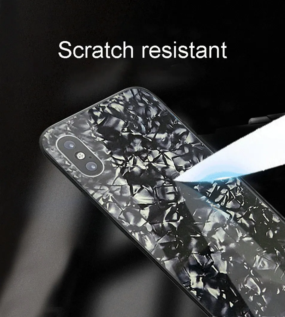 Shell Cases For Iphone X Case Shockproof Hard Patterned Cover Tempered Glass On The For IphoneX Case Apple 10 Coque Luxury (5)