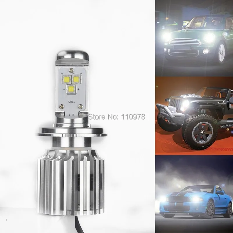 

2pcs Plug and Play 3000LM H7 60W Cree XM_L2 Chips White Canbus No Error Auto LED HeadLight Kits Car/Truck auto Head lamp