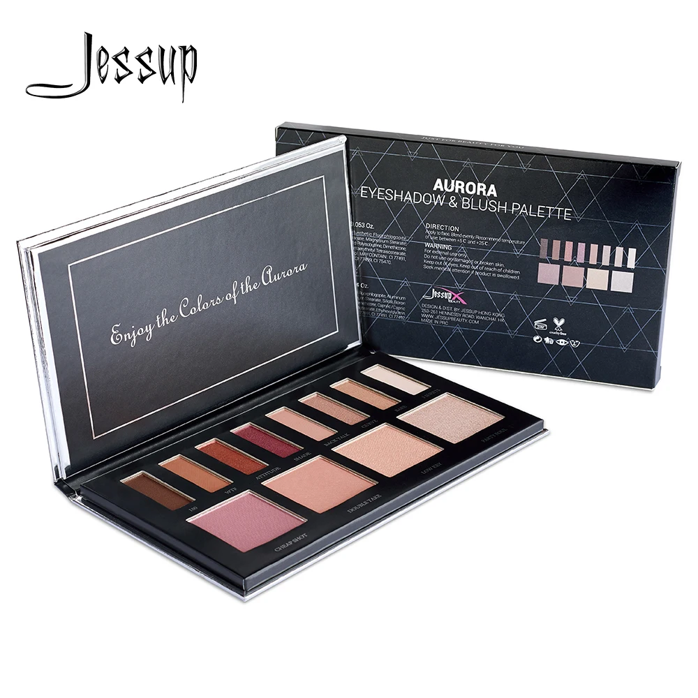 

Jessup Eyeshadow Eye Shadow Palette colorful Highlighter Waterproof Natural Long-lasting Blush Contour Palette