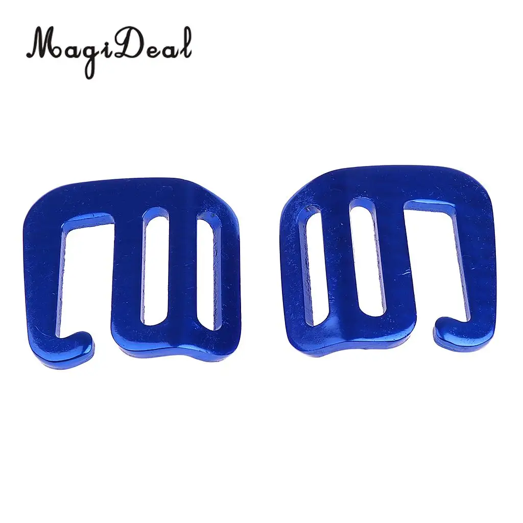 MagiDeal 8 Pcs 1 inch G Hook Outdoor Webbing Buckle for Backpack Strap 25mm Blue