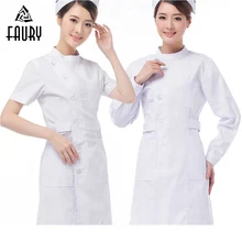 Медицинская униформа для доктора летний Лонгслив под змеиную кожу больница медицинская аптека хирургический салон красоты Скраб Женская длинная куртка