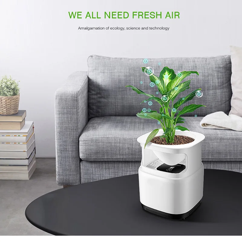Ionizer Air Purifier For Home Desktop Anion Sterilization With Flowerpot Remove Cigarette Smoke Odor Smell Bacteria Air Cleaner Ionizer Air Purifier For Home Desktop Anion Sterilization With Flowerpot Remove Cigarette Smoke Odor Smell Bacteria Air Cleaner