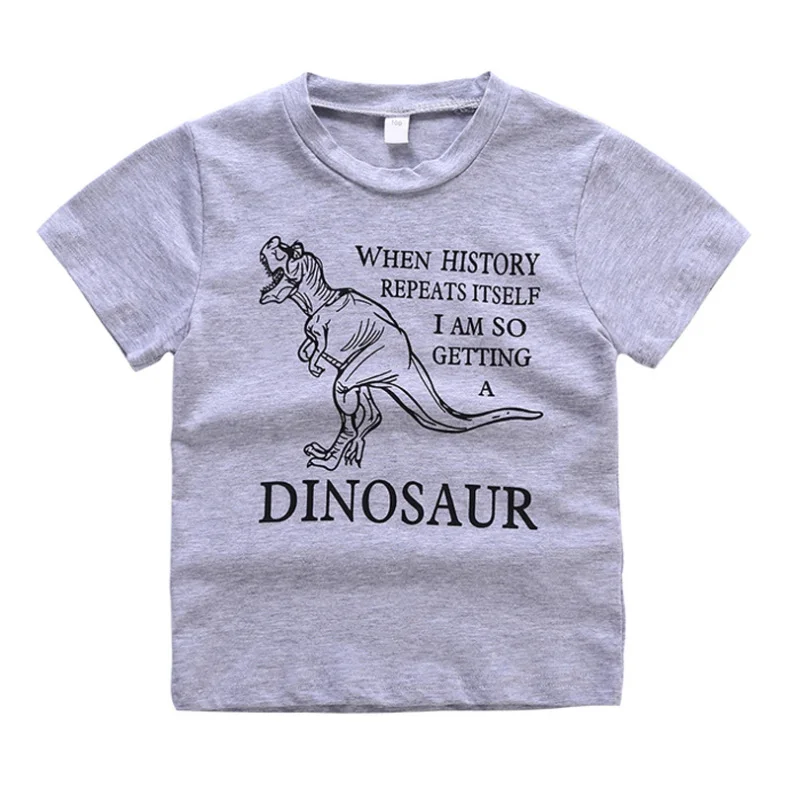 Boys Clothes Children Boy Clothing Set Summer Kids Toddler Outfits Dinosaur T-shirt+ Pants 1 2 3 4 5 6 7Years