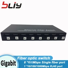 newl волоконно-оптический коммутатор 8 волоконно-оптический 1 rj45 UTP гигабитный приемопередатчик медиаконвертер переключатель olt терминал волоконно-оптический прерыватель