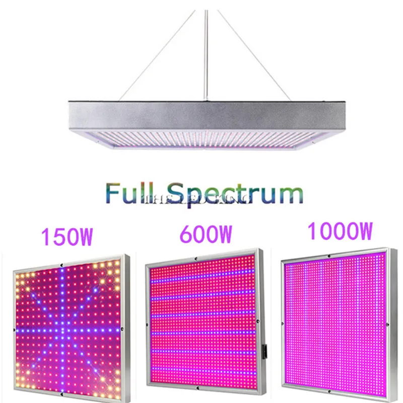 200 Вт 600 Вт 1000 Вт полный спектр Панель Светодиодный светильник для выращивания растений AC85~ 265 В теплица садоводства лампа для выращивания растений в помещении