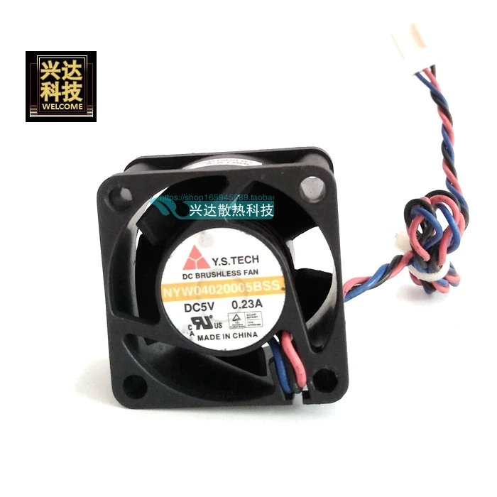 Free Shipping For Y.S.TECH NYW04020005BSS DC 5V 0.23A 3-wire 3-pin connector 60mm 40x40x20mm Server Square Cooling Fan | Компьютеры и