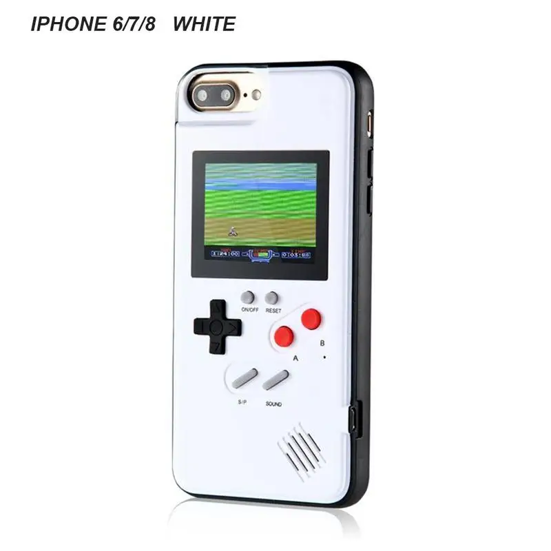 Игровой чехол для телефона для iphone, игровой чехол для iphone 6, 7, 8, 67, 8 P, XM, XS, XR, игровой защитный чехол для телефона, черный, белый цвет - Цвет: Белый