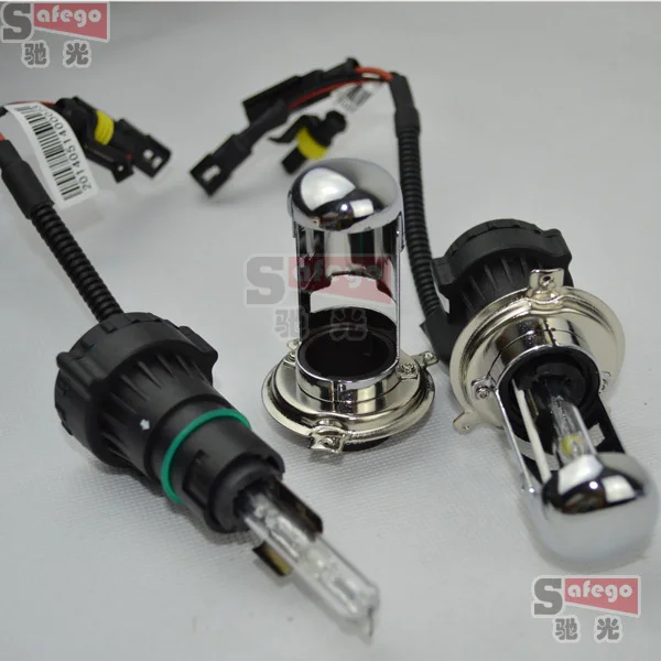 Bi xenón H4 HID Hi Lo lámparas 35 w H4 Bi xenon H4 bixenon bombillas del faro de reemplazo 4300 K 5000 K K 8000 K H4 3 sin lastre|h4 bi