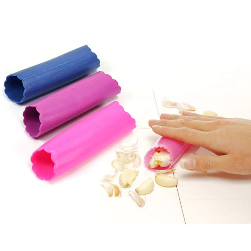 1PCS Creative Spiral Rubber Silicone Magic Garlic Peelers Zesters Parer