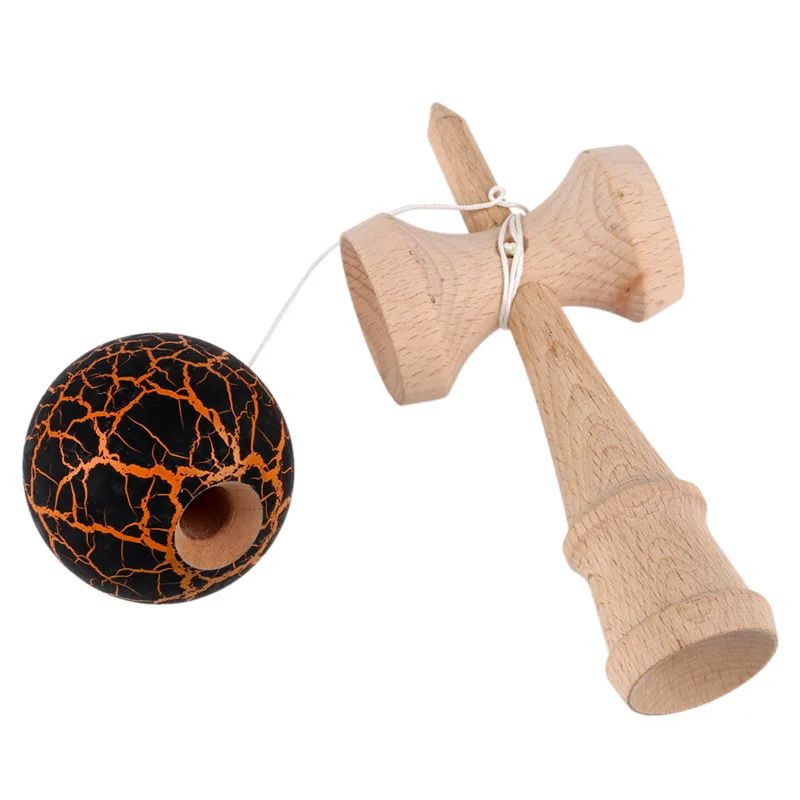 Потрескавшаяся краска шар Kendama умелое жонглирование игровой шар Японская Традиционная игрушка шарики Развивающие игрушки для детей-черный