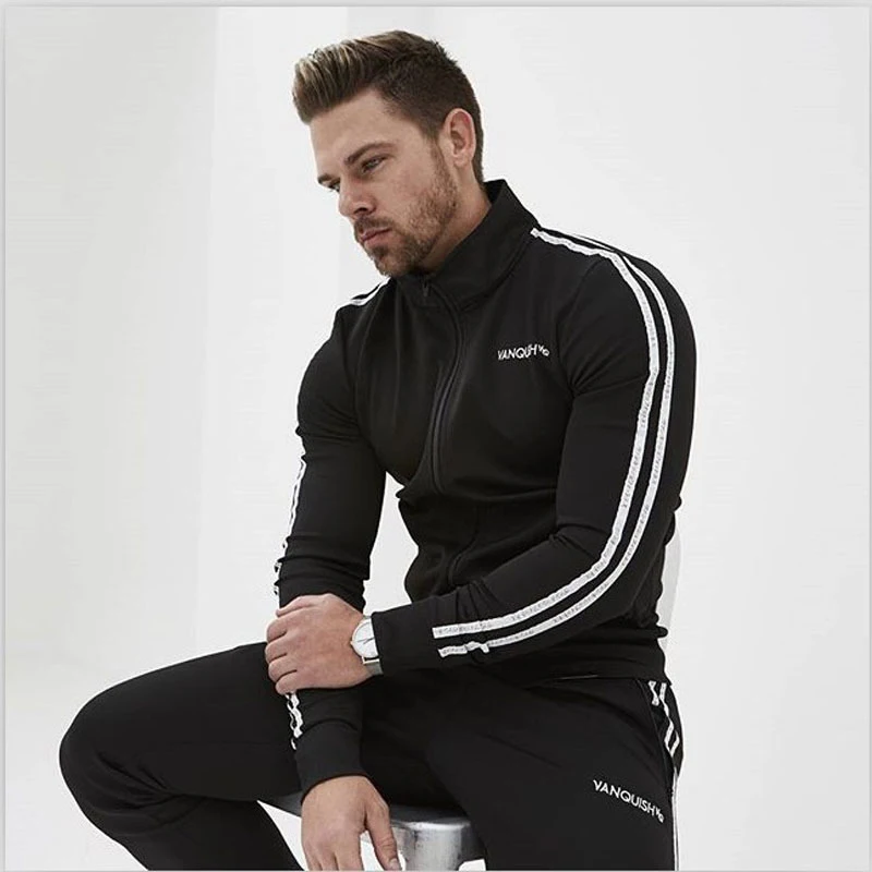Buy Tracksuit Men Sport Clothing Running Gym Joggers
