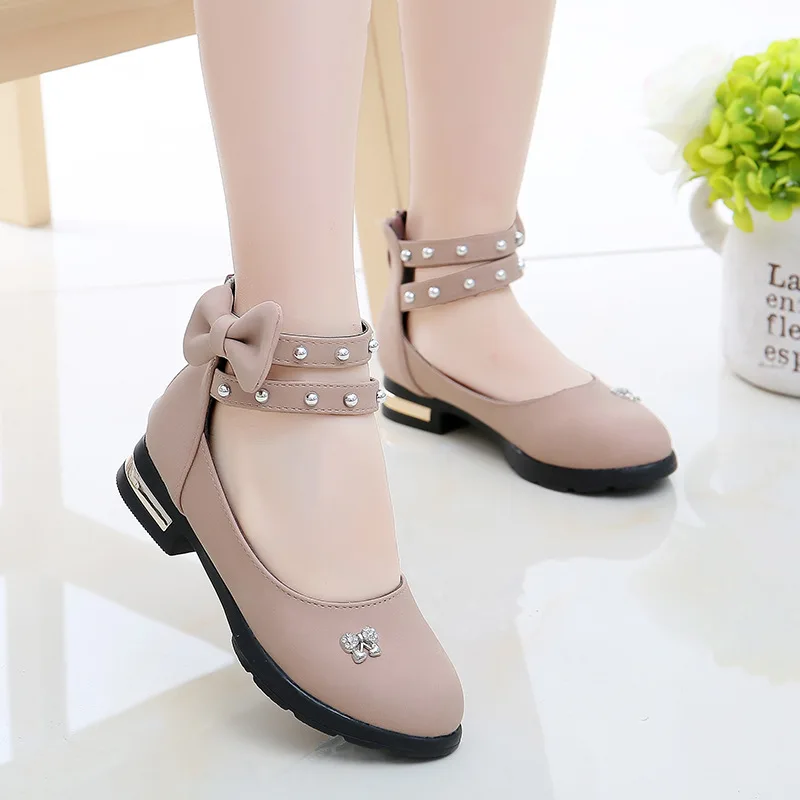 

Girls Shoes For Kids 2018 Autumn/Spring Fashion Flower Kids Shoes For Girl Leather Solid Hollow Casual Pretty Girls Shoes