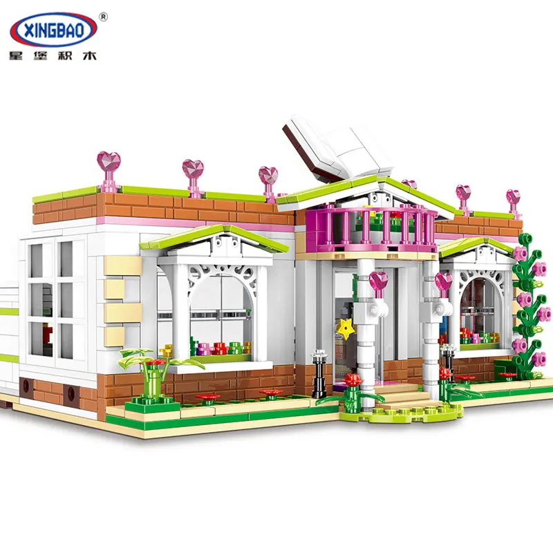 

XINGBAO 12003 New 696Pcs City Girl Series The Rainbow Library Set Building Blocks Bricks Funny Toys As New Year Gifts for Kids