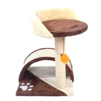 

Cat Climb Trees Cat Toy Sisal Hemp Plush Cat Climbing Tree Board Kitten Scratch Hanging Toy For Cats Scratch