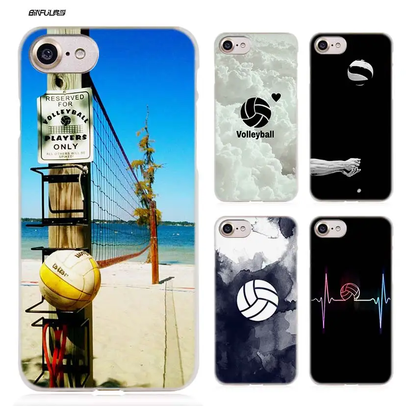 

Volleyball Sports Case for iPhone XS Max XR X or 10 6 6S 7 8 Plus 7+ 8+ 5S SE 5 4S 4 5C Hard Clear Case Cover Coque Fundas Capa