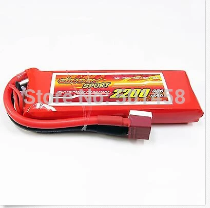 7.4V/2S 2200mAh 30C Discharge LiPo Battery Burst 60C High Rate RC model parts