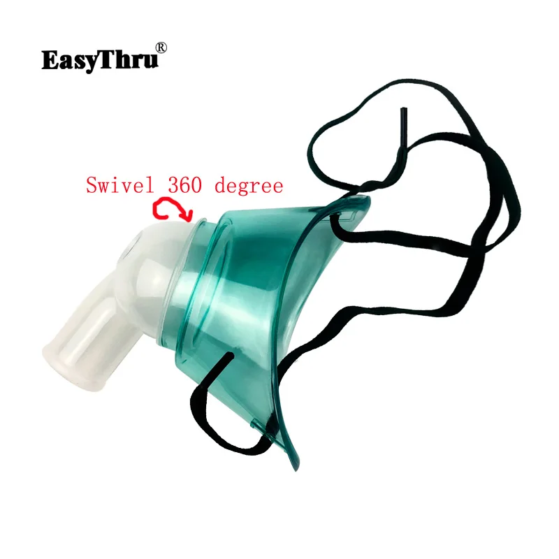 

5pcs/lot EasyThru Disposable Tracheostomy Medical Mouth Mask Oxygen Concentrator Nebulizer Inhaler Conduit For Adult & Kids
