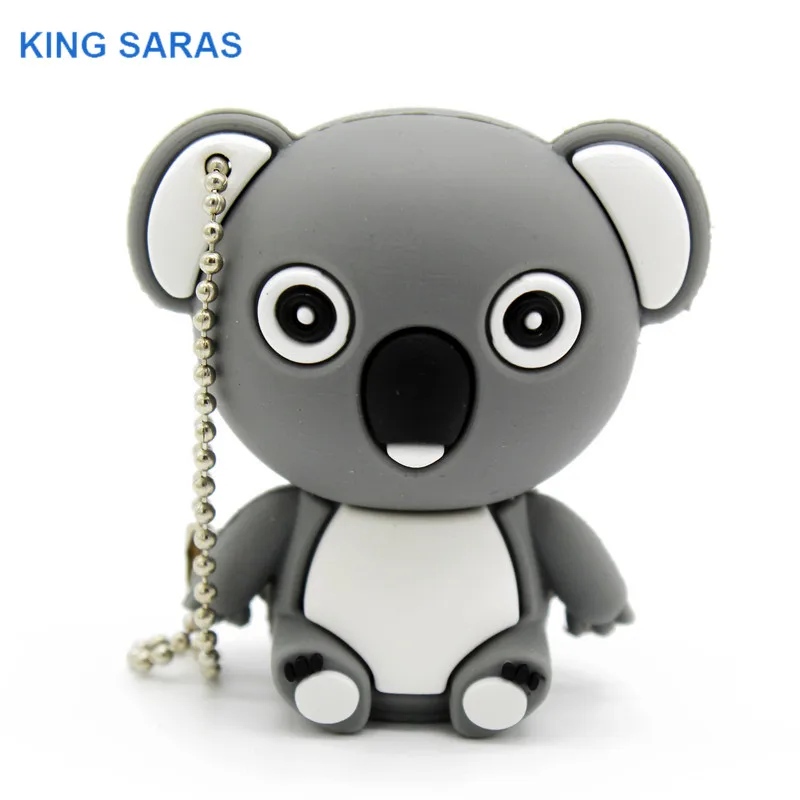 

KING SARAS cartoon animal koala gary brown model usb flash drive usb 2.0 4GB 8GB 16GB 32GB 64GB creative pendrive