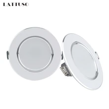 Светодиодный точечный светильник LATTUSO, 220 В, 230 В, 240 в, Круглый встраиваемый светильник, 3 Вт, 5 Вт, 7 Вт, 9 Вт, 12 Вт, светодиодный светильник для спальни, кухни, внутреннего освещения