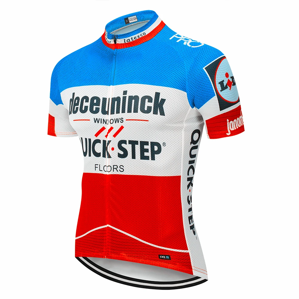

Quick step 2019 cycling jersey summer short sleeve Breathable Racing bicycle Pro team Bike Clothing Quick drying Ropa Ciclismo