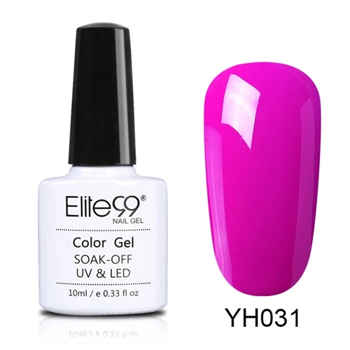 Elite99 10 мл пурпурный Гель-лак для ногтей замачиваемый Гель-лак для ногтей Полупостоянный лак для ногтей Гель-лак Выберите 1 из 36 цветов - Цвет: YH031