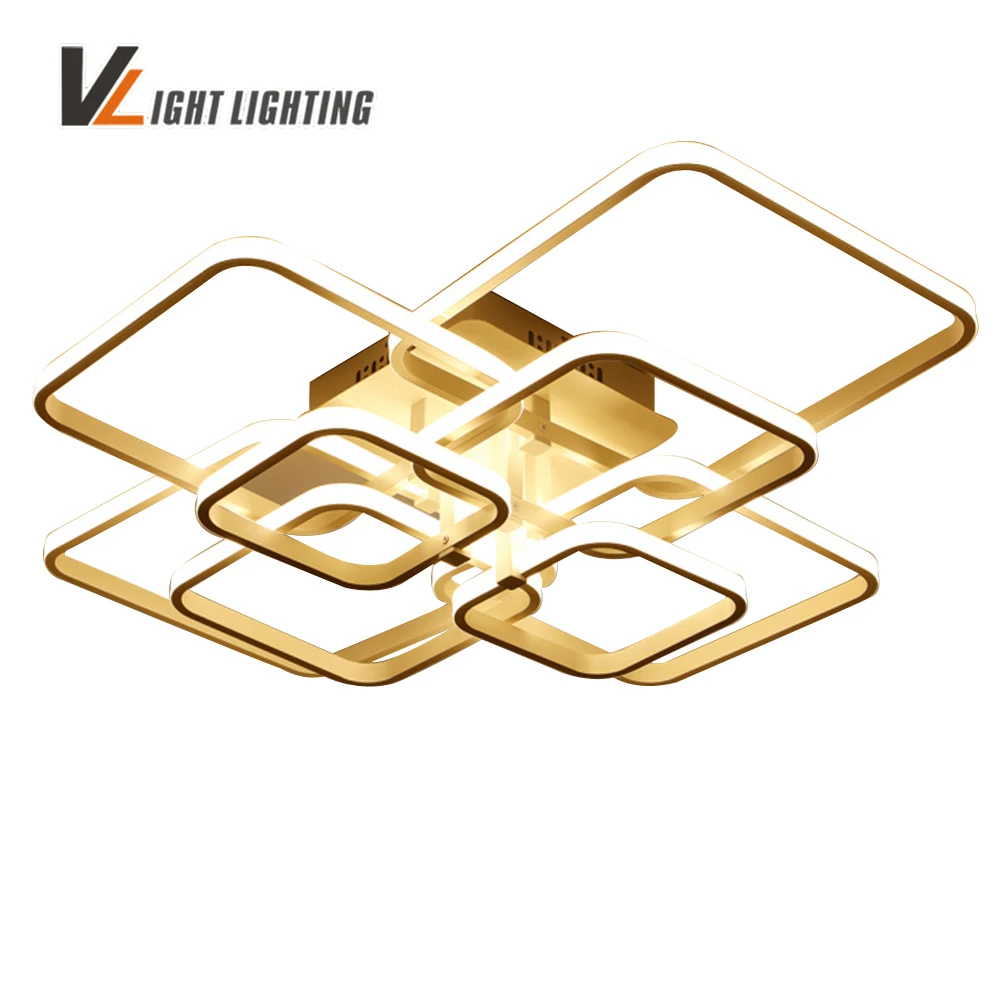 

Modern LED ceiling lights Rectangle Acrylic aluminum ceiling lamp for living room bedroom home decorative AC85-265V