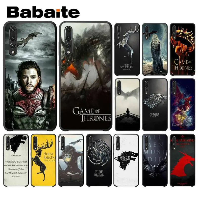 

Babaite Game OfThrones Daenerys Dragon John Phone Case for Huawei P10 Plus Mate10 Mate20 Pro 10Lite P20 Pro Honor10 View10