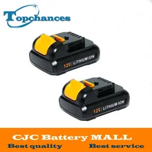 2pcs High Quality power tool Battery For Dewalt 12V 1.5Ah 1500mah MAX Li-ion DCB120 DCD710 DCF813 DCF815 DCF610