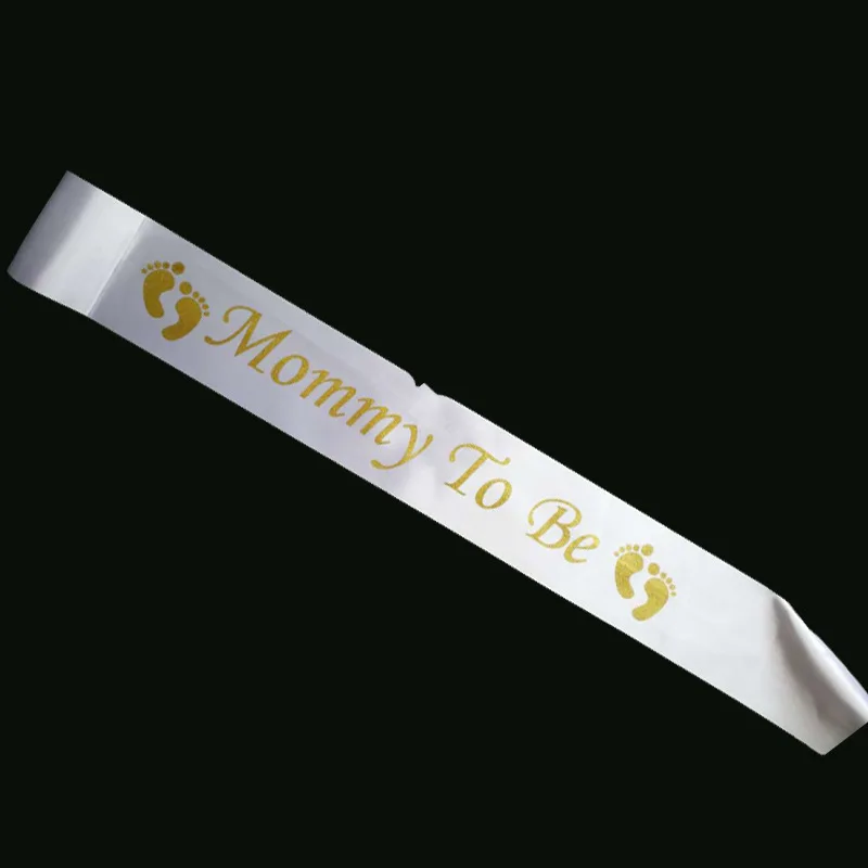 Mommy To Be Satin Ribbon Sashes Baby Shower Pink New Mommy Shoulder Strap Sash Party Gift Mother Favors Event Supplies DT45 (3)