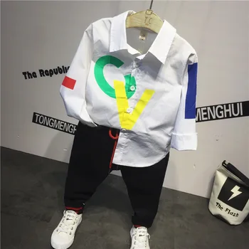 

2pcs/set Cotton Spring Autumn Baby Boy Clothing Sets kids Clothes Set For Babies Boy Clothes Suit (Shirt+Pants) Infant Set