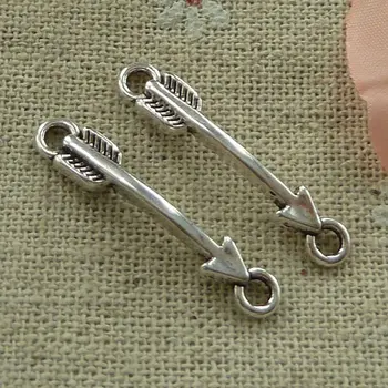 

225 pieces tibetan silver arrow connectors 30x5mm #2813