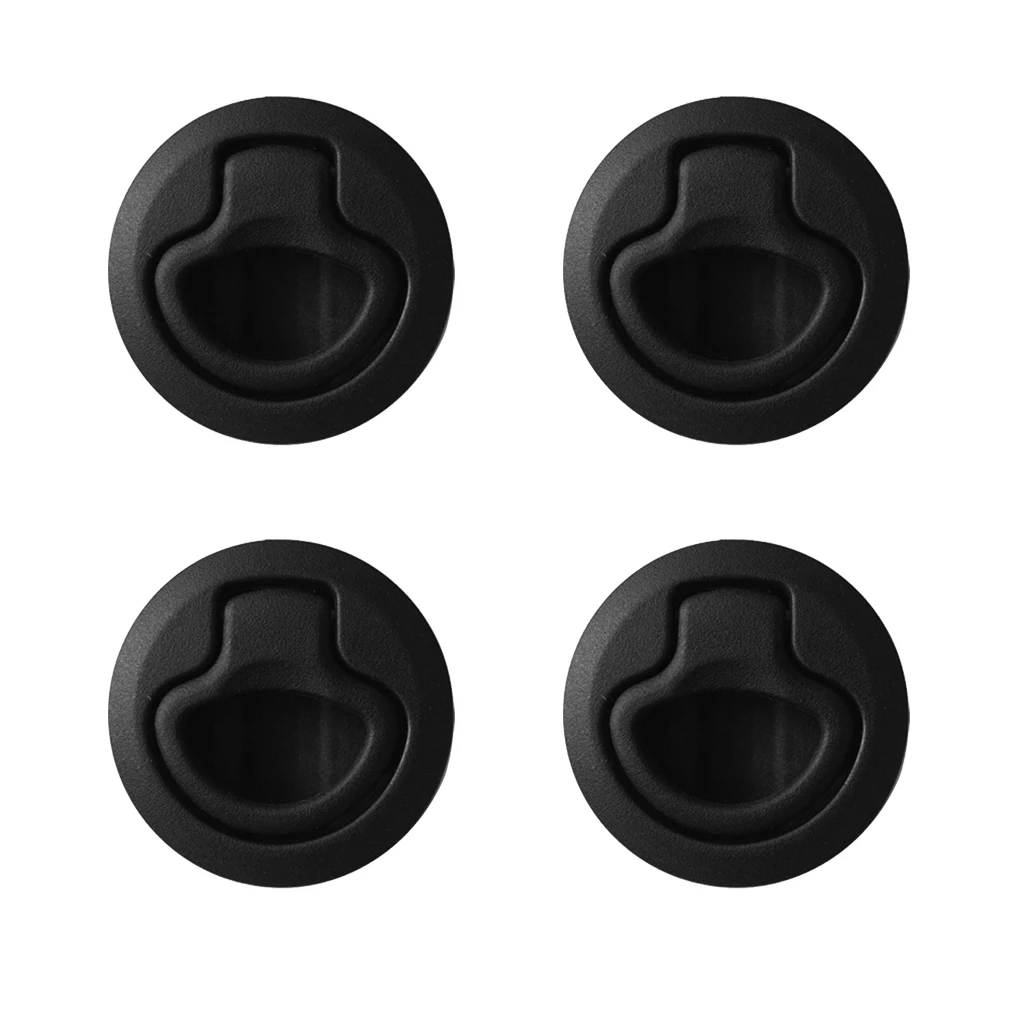 Durable Marine 4 Pieces Nylon 2' Flush Pull Slam Latch for Boat Marine Deck Hatch 1/2' Door Dinghy Accessories