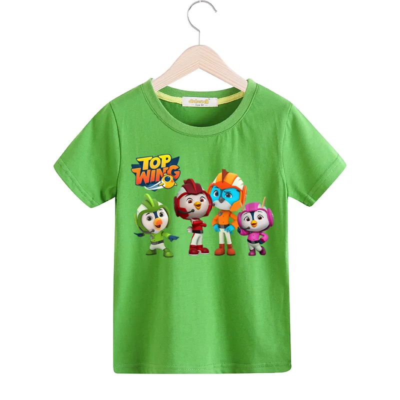 Boys Girls Top Wing Cartoon T-shirts Costume Children Summer Clothing Baby 100%Cotton T Shirts Kids Tee Top Child Tshirts TX155 (2)