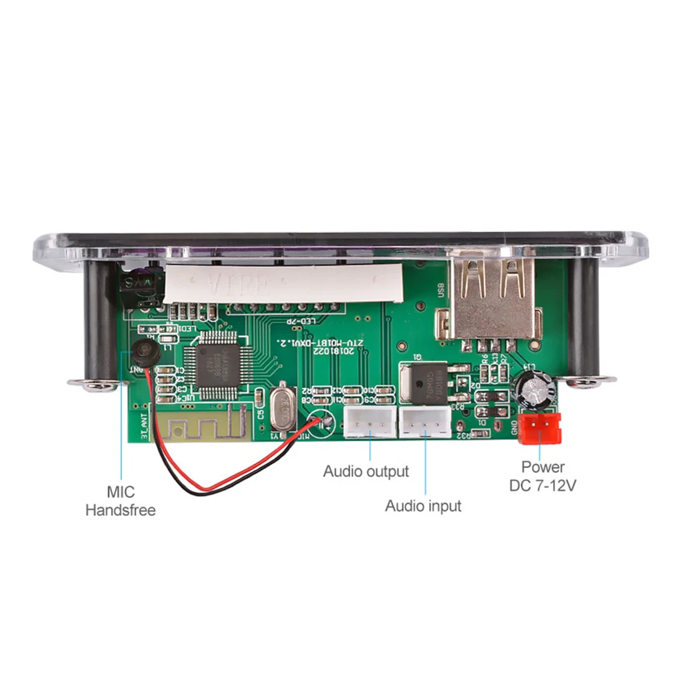Автомобильный Динамик модуль fm-радио USB SD карта беспроводной Bluetooth 5,0 MP3 декодер плата автомобильный динамик модуль fm-радио USB SD карта