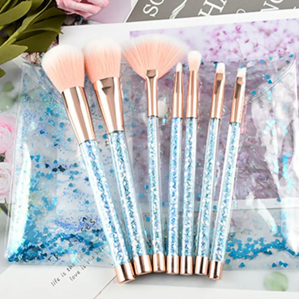 

7pcs Diamond Crystal Makeup Brushes Set Foundation Powder Eye Face Brush Makeup Tool Kit maquillaje Easy to Use