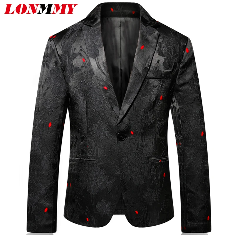Блейзер LONMMY мужские свадебные костюмы terno masculino Мужская одежда приталенный
