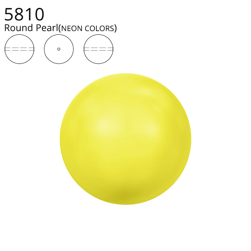 

Original Crystals from Swarovski 5810 Neon Color Matte Pearl Full Hole Beads Jewelry Making Sewing Beading Knitting DIY Nail Art