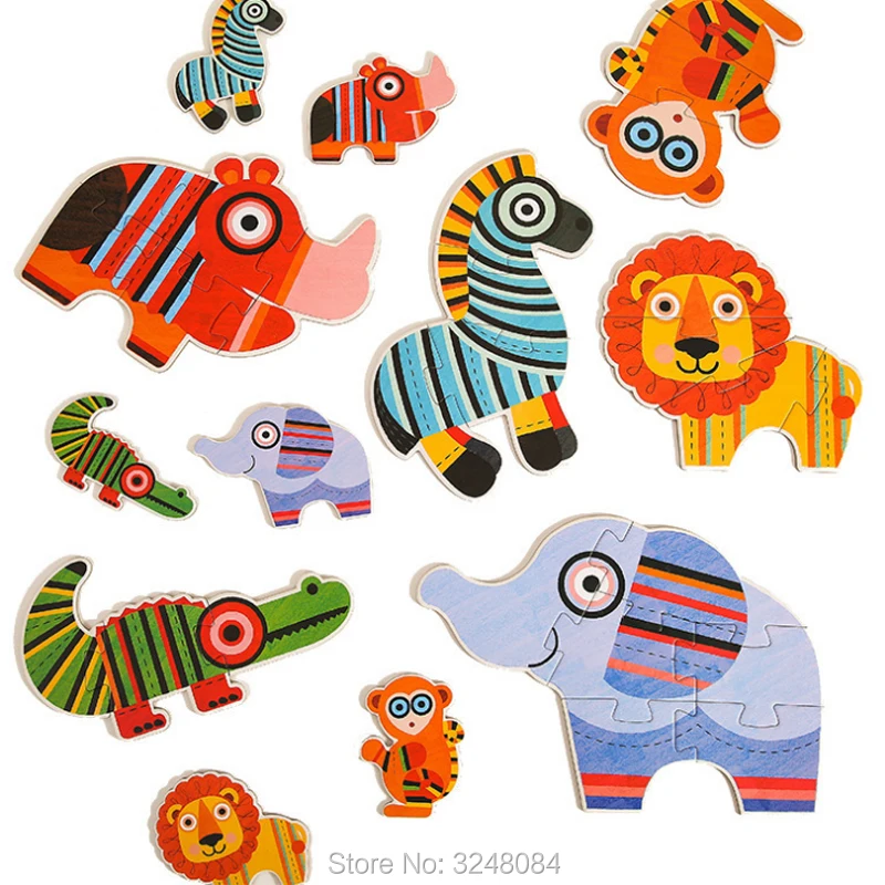 

1 Pcs/Set In-A-Box Puzzle Games Jigsaw Educational Card My First Puzzle Toys For Children Kids Gift Boy Play Match Toy Gift