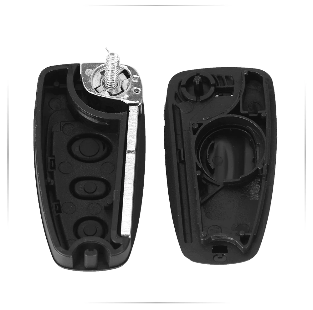 KEYYOU 3 кнопки откидной складной пульт дистанционного ключа оболочки для Ford Focus Fiesta 2013 Fob чехол с HU101 лезвие