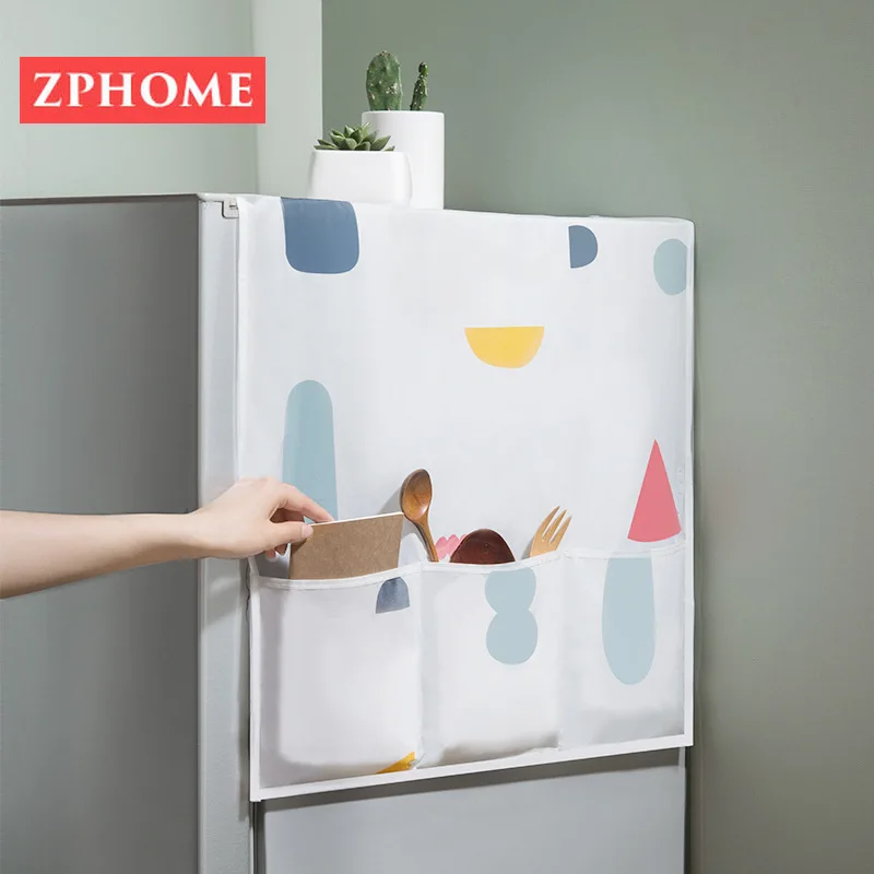 

Creative PEVA refrigerator hanging bag waterproof dust cover hanging microwave oven cover household storage bag