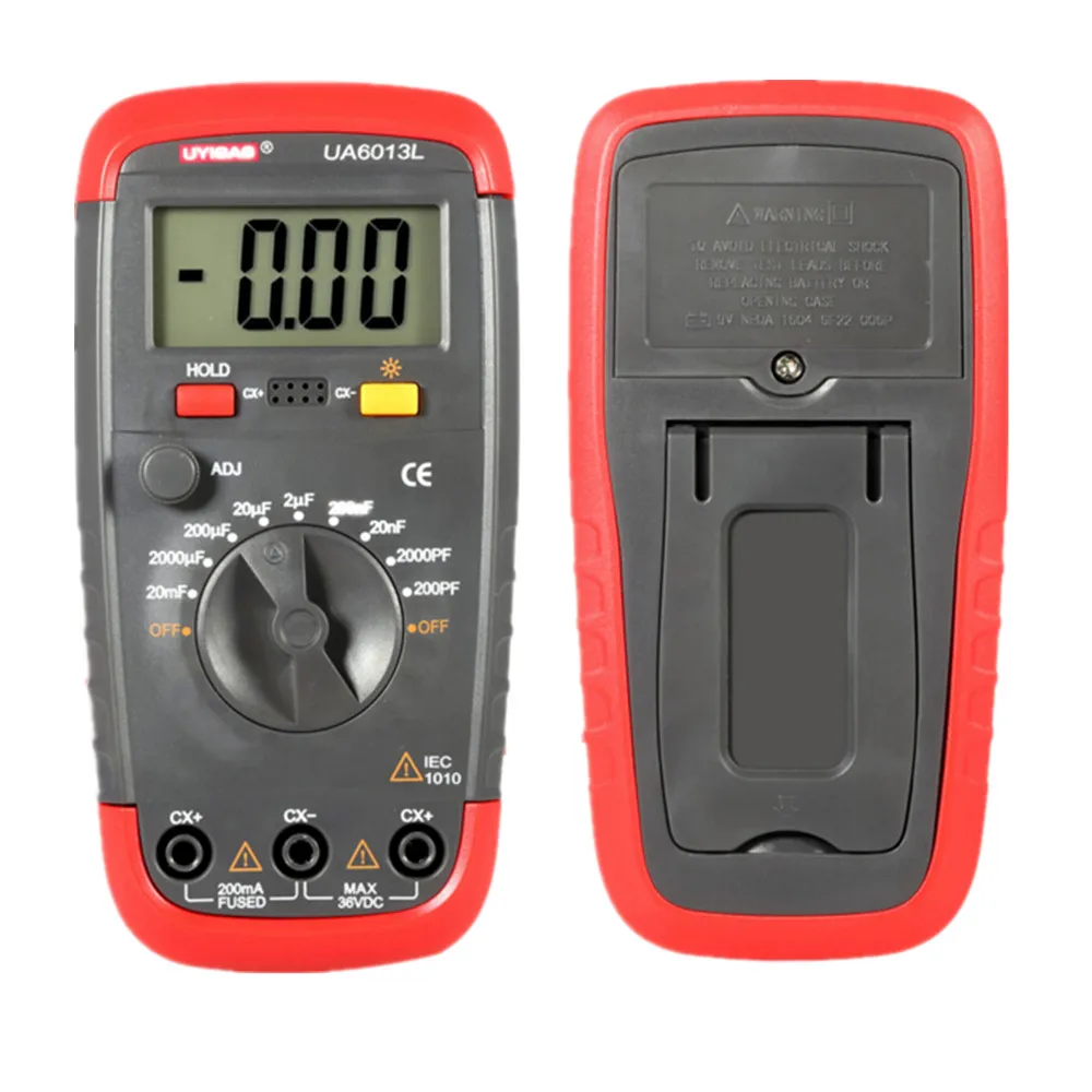 Capacitance Meter UA6013L Auto Range Digital LCD Capacitor Test Multimeter Measurement Tester Meter