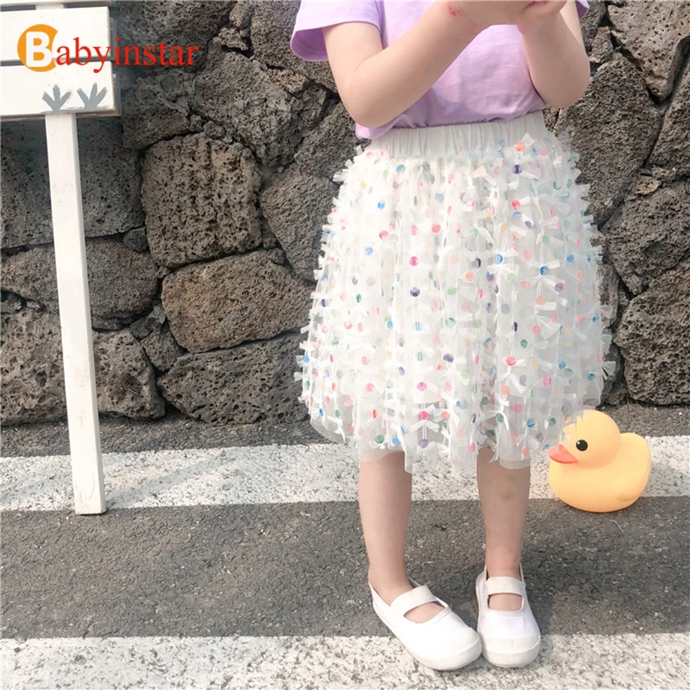 

Babyinstar Girls Princess Tutu Skirts Summer Clothes Toddler Children's Clothing Fashion Skirts Colorful Dots Skirts For Girls