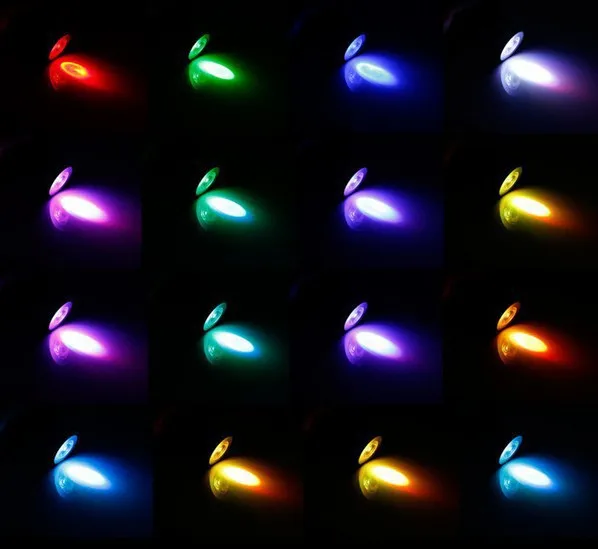 E27 E14 GU10 MR16 RGB Светодиодный прожектор волшебный RGB Светодиодный светильник с ИК-пультом дистанционного управления 16 цветов